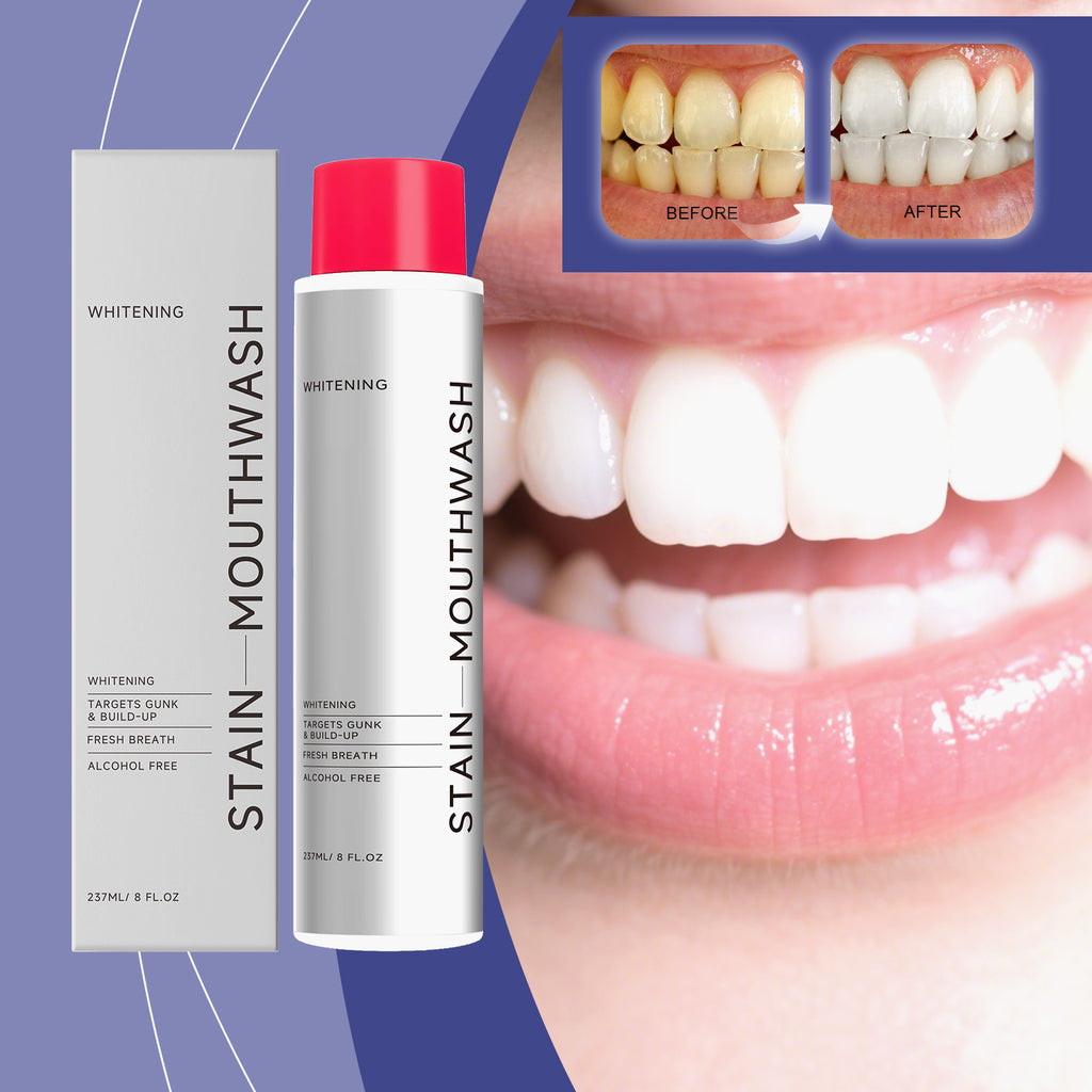 Stain-Removing Whitening Mouthwash 237ml — Fresh Breath & White Teeth